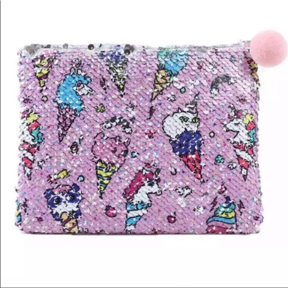 Ice Cream Cone Sequin Bag